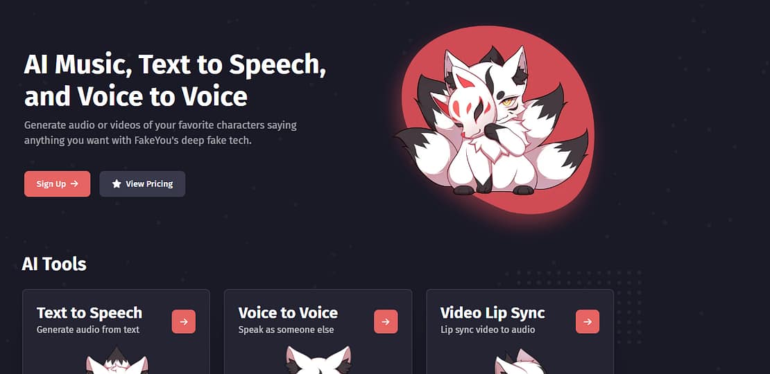 FakeYou. Deep Fake Text to Speech.